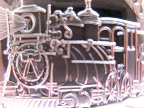 1-OZ BEAUTIFUL POLAR EXPRESS CHRISTMAS TRAIN NO DATE .999 SILVER COIN + GOLD - Picture 2 of 9