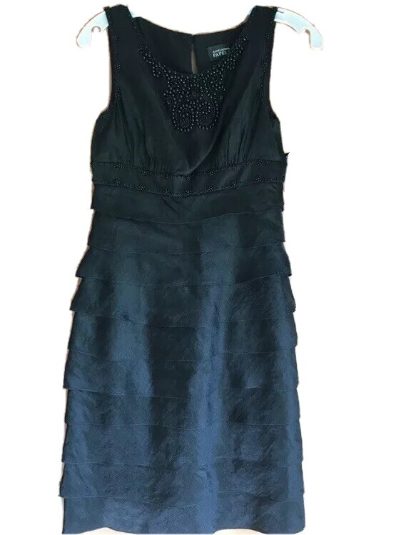 adrianna papell black tiered dress Adrianna Papell main image 1