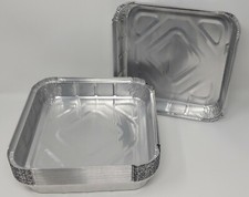 Square 9"x9" 23x23cm Aluminium Foil Dish Tin Pan Tray Bake Oven Cook BBQ Buffet
