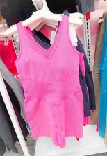 Women's Seamless Short Active Bodysuit JoyLab Hot Pink Size XXL