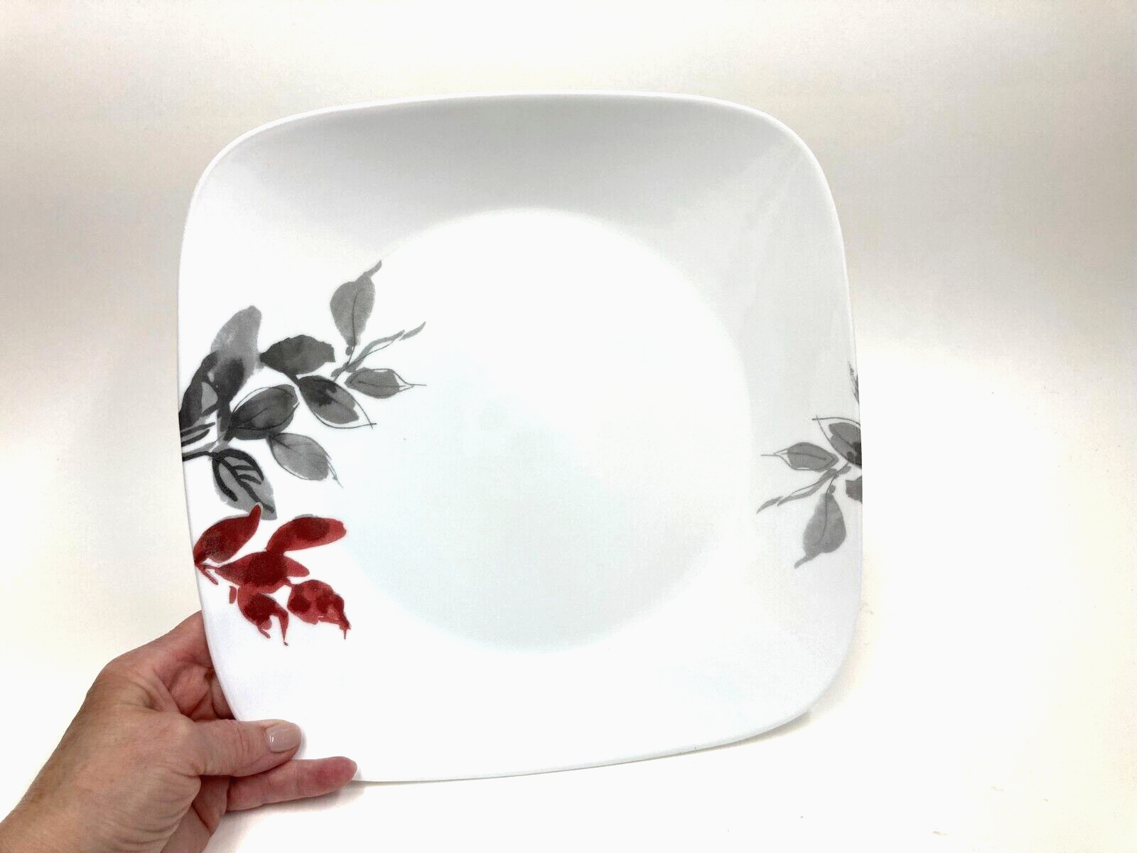 Corelle Coordinates Kyoto Leaves Dinner Plates Square 10" Set of 4 eBay