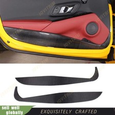 For Toyota Supra 2019-24 Real Carbon Fiber Door Anti-kick Decorative Panel Trim For Toyota Supra 2019-24 Real Carbon Fiber Door Anti-kick Decorative Panel Trim