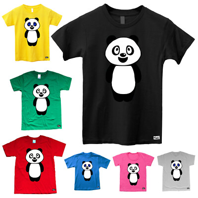 EAKS  Kinder T-Shirt Motiv: ''Panda Bear'' Pandabär Kids Shirt für Mädchen Mädels