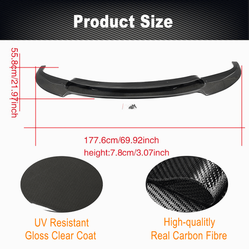 Carbon Frontspoiler Spoilerlippe Ansatz Lippe Schwert für BMW 6er F06 F12 F13 M6 - Picture 6 of 11