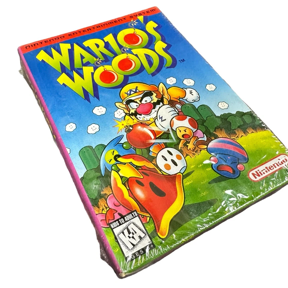 Wario's Woods (Nintendo NES, 1994) NEW SEALED READ* - Image 2 of 4