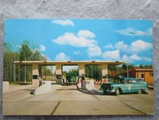 Vintage Toll Plaza, Ohio's Ultra Modern Turnpike Postcard 1950's