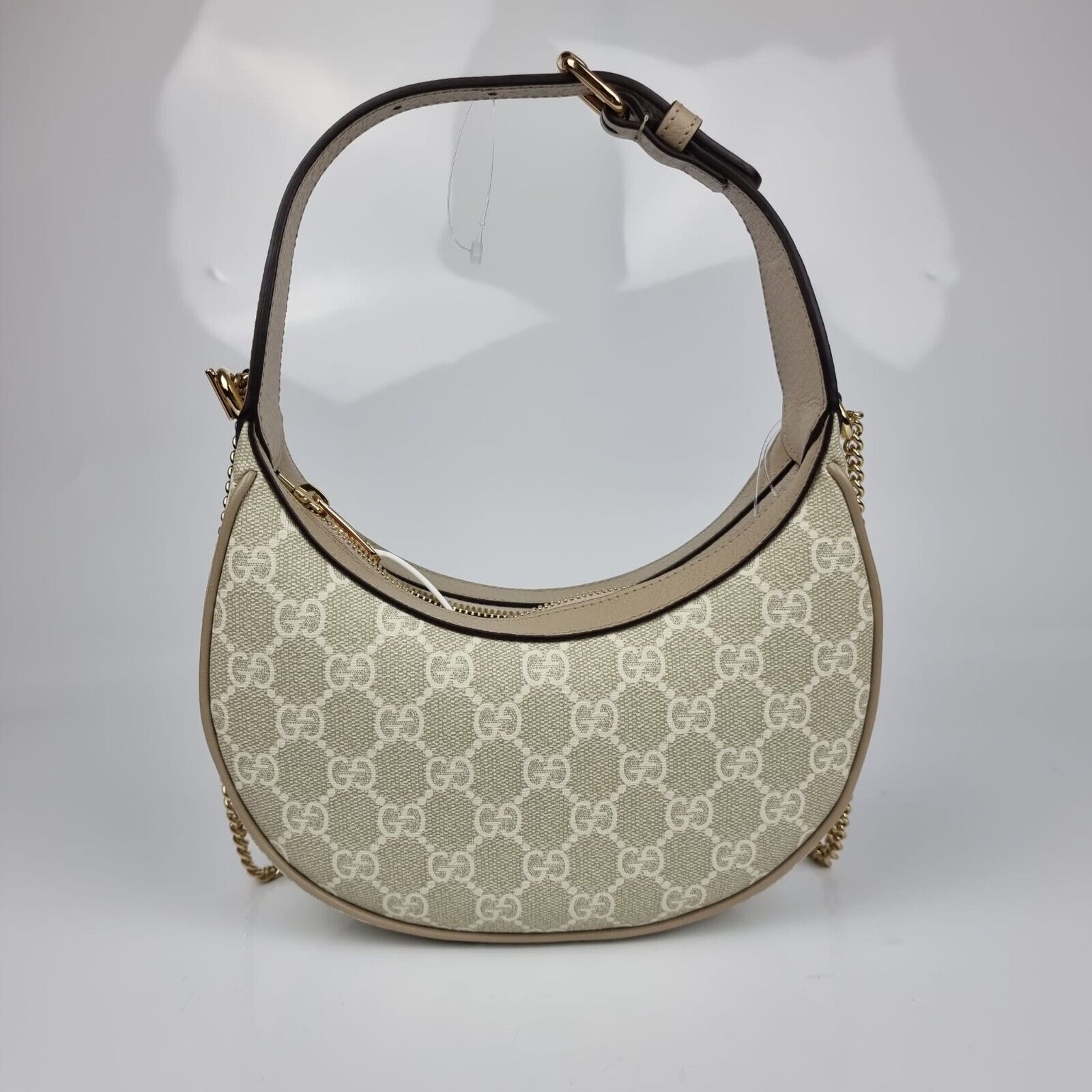 Buy Gucci Half Moon Shaped Mini Bag With Interlocking G 'Beige