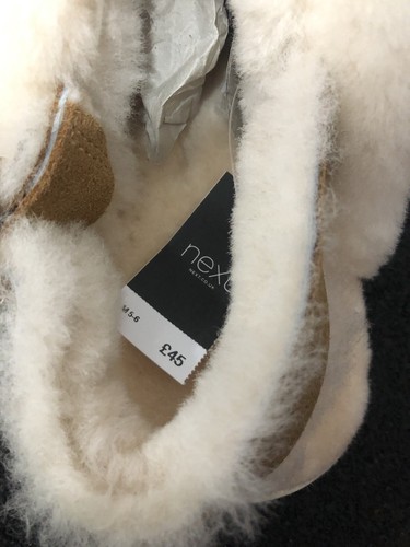 Next Collection Luxe Shearling Slippers Shoes Medium UK 5-6 £45 - Picture 11 of 11
