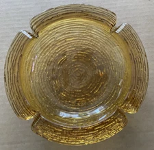 Vintage ANCHOR HOCKING Soreno Amber Glass Ashtray
