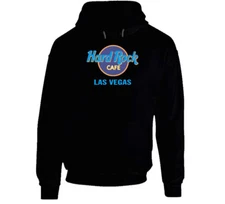 Hard Rock Cafe Las Vegas Retro 90s Vintage Design Popular Hoodie