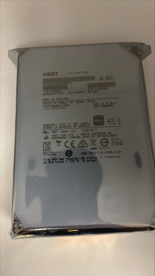 HUH728080AL4200-HGST Ultrastar He8 8TB, Internal,7200 RPM,3.5 inch - Image 4 of 4