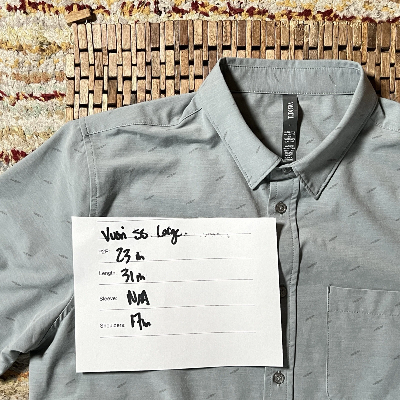 vuori super soft button down work shirt