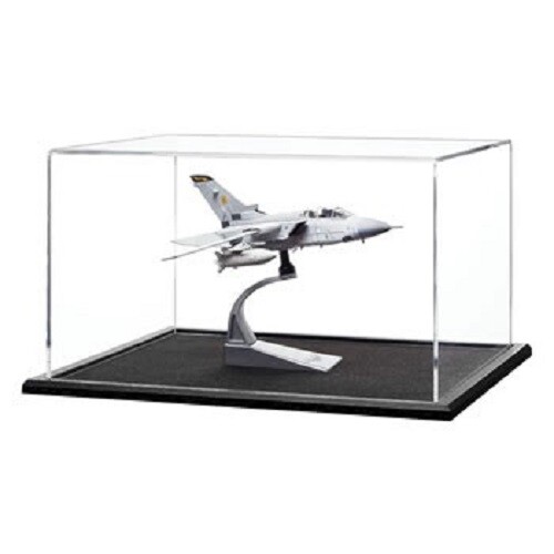 Vitrine socle bois 35 cm cloche de présentation en verre
