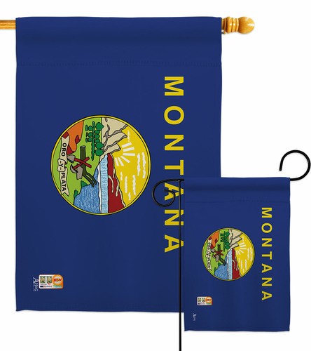 Montana Garden Flag Americana States Decorative Small Gift Yard House Banner - 第 1/19 張圖片
