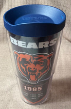 Chicago Bears 24 oz Tervis Tumbler WIth Lid Made in USA - EUC