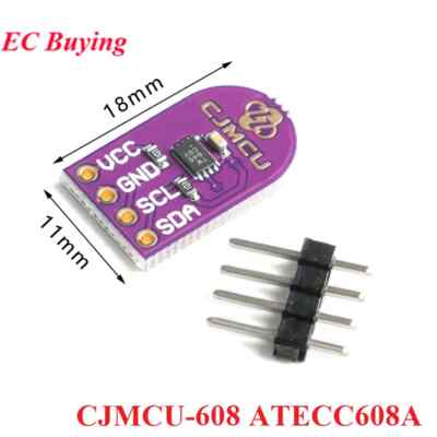 CJMCU-608 ATECC608A Crypto Storage Module I2C RNG Encryption/Decryption