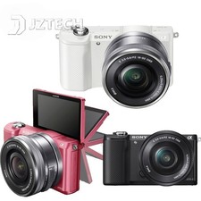 Sony Alpha A5000 Mirrorless Camera w/ PZ 16-50mm Lens 20.1MP Blink Detection