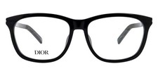 New CHRISTIAN DIOR DiorEssentialO S2I 1000 57mm Black Eyeglasses Italy Unisex