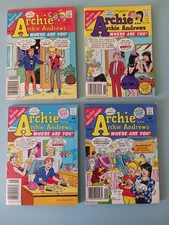 4 Archie Archie Andrew's Where Comics Digest Paperback Comic Books 49 55 56 58 