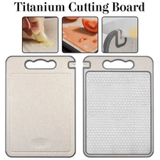 Titanium Double-Sided Cutting Boards Titanium Chopping Board For Kitchen Camping