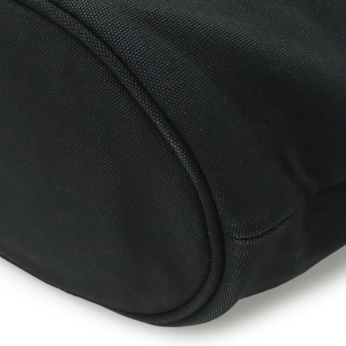 PRADA Canapa Tote Bag Handbag Canvas Leather Black Missing Pouch Missing Shoulde thumbnail 3