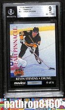 1992 Pinnacle Team Pinnacle #4 Pavel Bure Kevin Stevens HOF Beckett BGS 9 15564