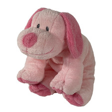 TY Pluffies WHIFFER Pink Beagle Puppy Dog Plush Stuffed Toy TyLux 10 Inch 2006