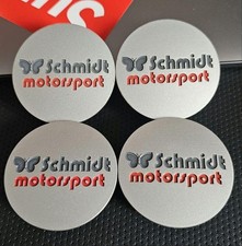 Rare Schmidt Motorsport Wheel Center Caps Set Of 4