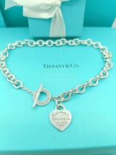 Authentic Return To Tiffany & Co Silver Heart Tag Toggle Necklace Retail £985