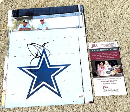 Foto 8x10 firmata JERRY JONES Dallas Cowboys JSA COA - Foto 1 di 2
