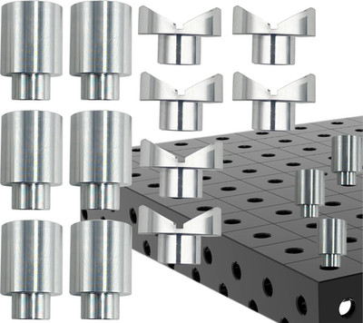 Welding Table Fixture Pins 12 Pcs 5/8 X 1 X 1.5 Stop Alignment Aluminum Accessor