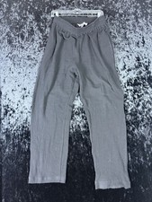 Vintage 80s Concepts Parachute Cotton Pants Women's L Black Breathable Elastic