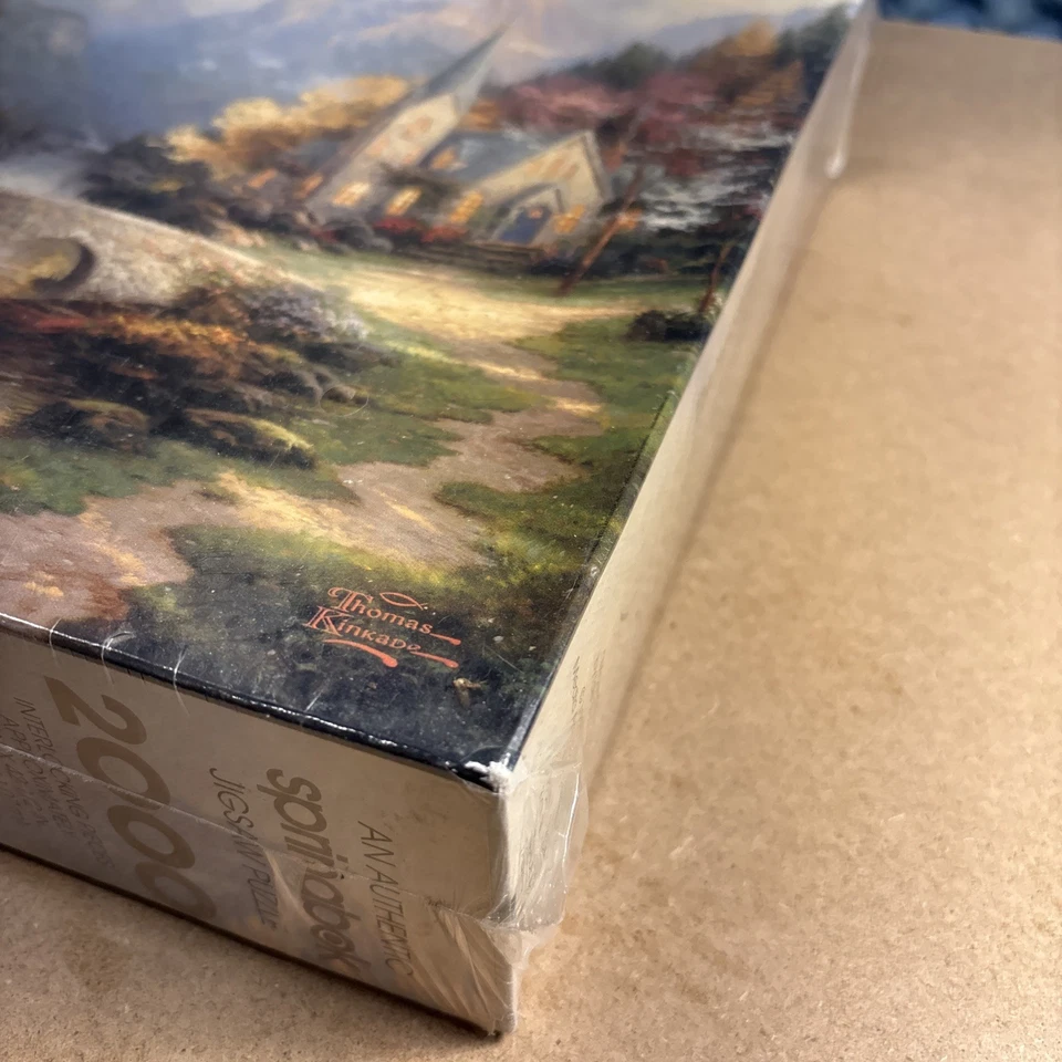 Rompecabezas Capilla Montaña Thomas Kinkade 2000 Piezas, Caja Sellada, 34" x 42 1/2" Foto 3 de 4