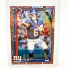 2025 Topps Chrome- Jaxson Dart #306 Football Leather Refractor NY Giants (RC)