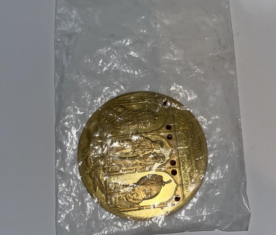 Double Canonization Gold-Plated 2014 American Mint Commemorative Coin - Image 3 of 3