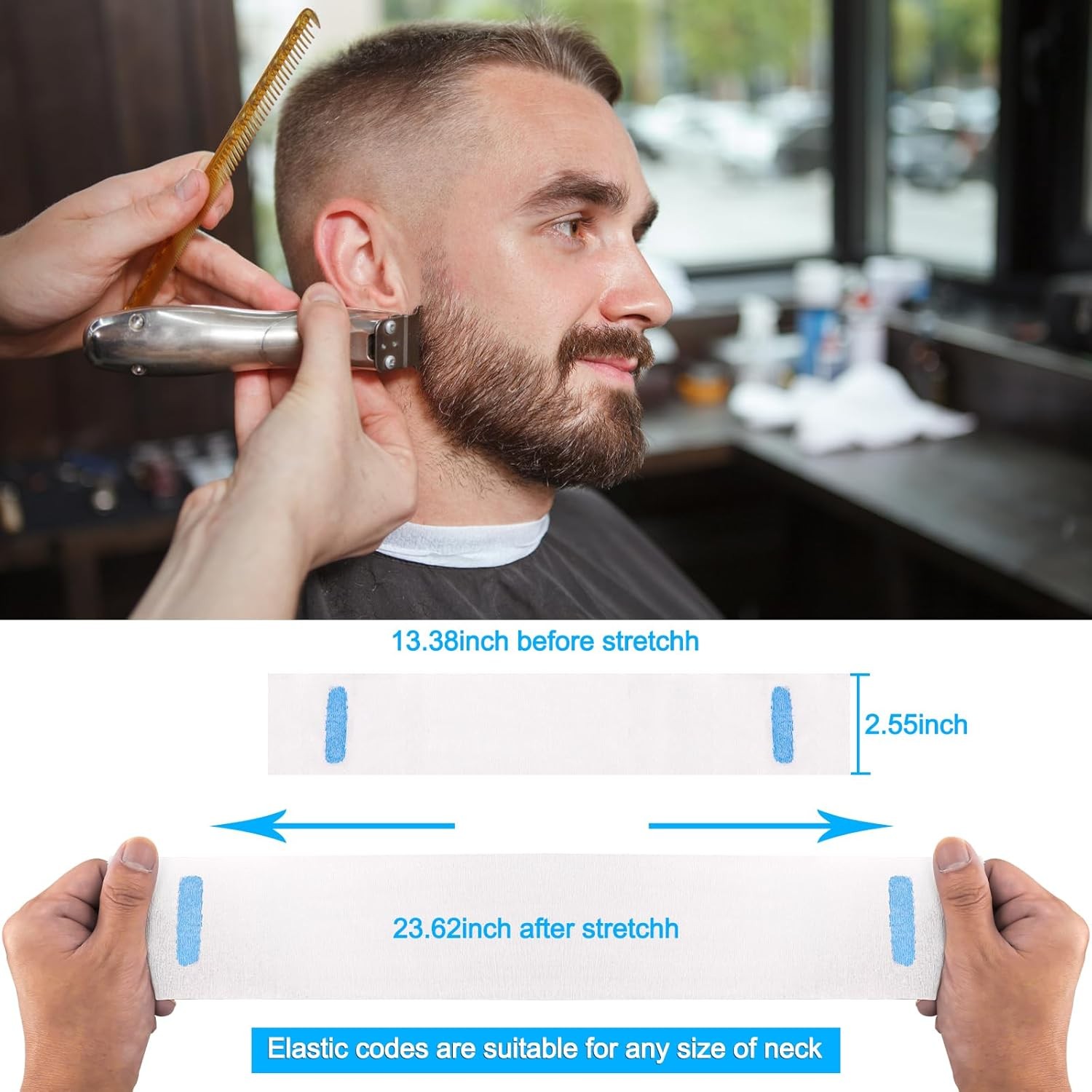 5 Rolls Disposable Barber Neck Strips Professional Salon Supply