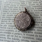 9K Gold Back & Front Forget-Me-Not Engraved Locket Pendant