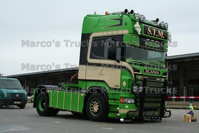 LKW Foto Scania R 730 Truck grün S.T.M. HOLLAND #n9nm