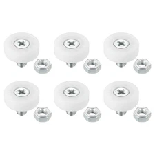 PATIKIL 19mm Drawer Rollers, 6 Pack Plastic Drawer Pulley Replacement Wheels ...