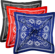 3 Pcs 27.5 Inches Satin Head Scarf Hair Scarf Silk Head Scarf Silk Bandana Silk