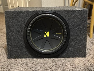 KICKER CompQ 12'' Car Subwoofer Enclosure Single Port Universal Fit