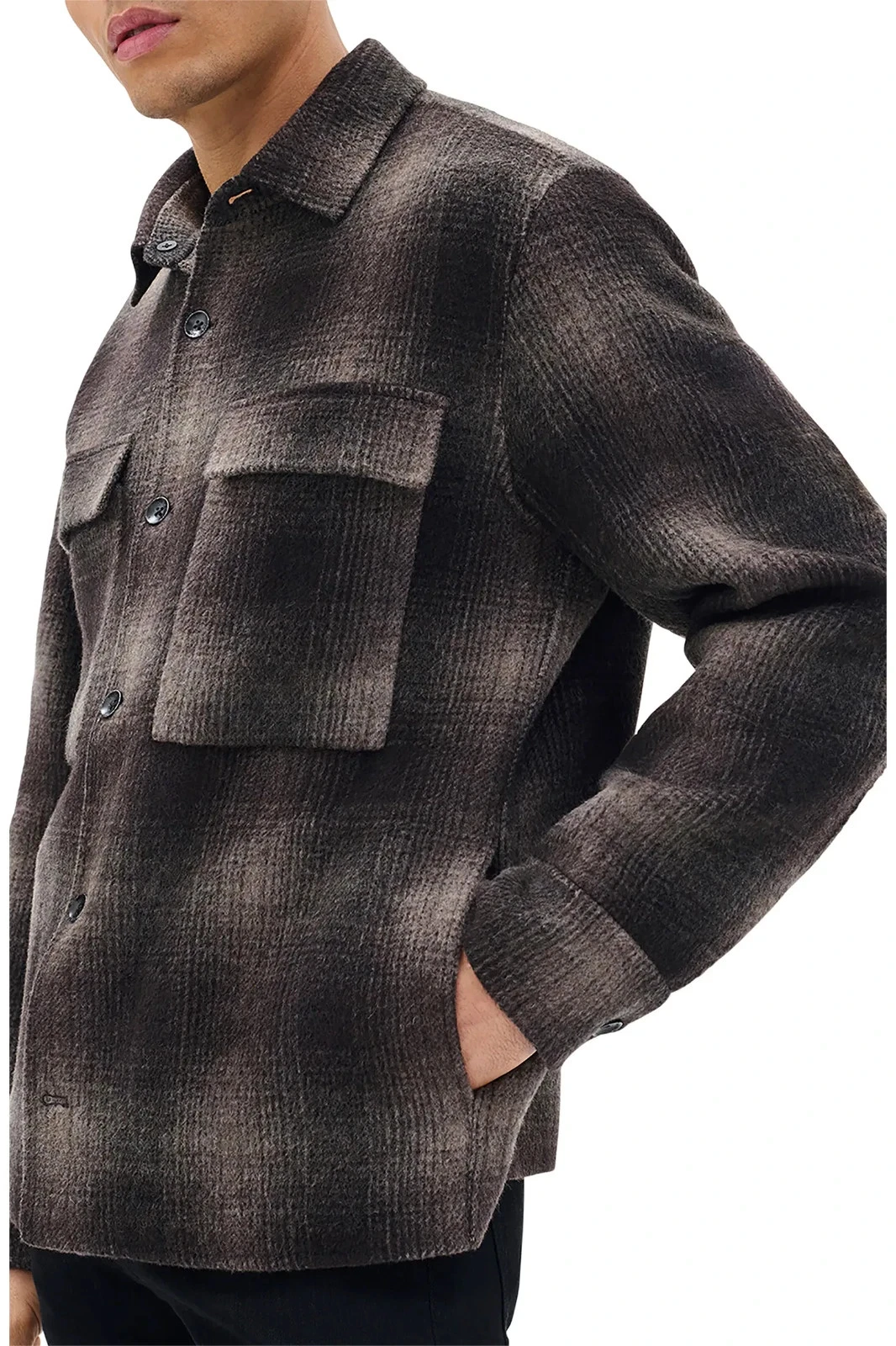 Rag & Bone Brown Austin Wool Shirt Jacket MSRP $548 image 3