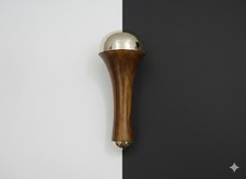 Kansa Wand Double Sided Ayurvedic Face Body Massager Wooden Handle Bronze Alloy