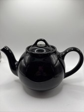 Vintage Lipton&rsquo;s Tea promotional teapot, solid black MCM Rare Black