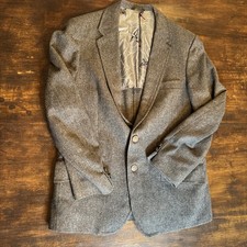 VTG - UNIQUE Farringdon Men  s Wool Blazer Bird Print Lining - Photo Measurements