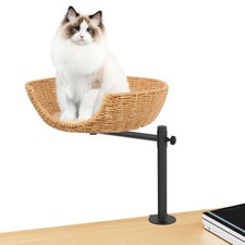 Cat Desk Bed,Paper Rope Material,Height Adjustable and 360 Rotating,Suitable ...