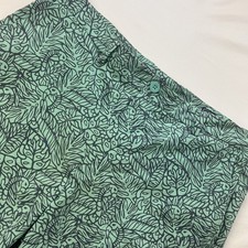 Vineyard Vines Performance Men Turquoise Blue Leafes Pattern Swim Trunks 36