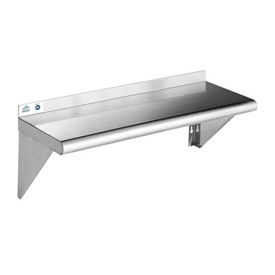 ROCKPOINT Stainless Steel Shelf Wall Mount Commercial Kitchen 12x30 In 280lb