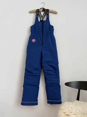 Canada Goose Blue Snow Bib Pants Ski Pants Winter Insulated Duck Down Kids