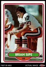 1980 Topps #171 Brian Sipe Browns-FB San Diego St 4 - VG/EX